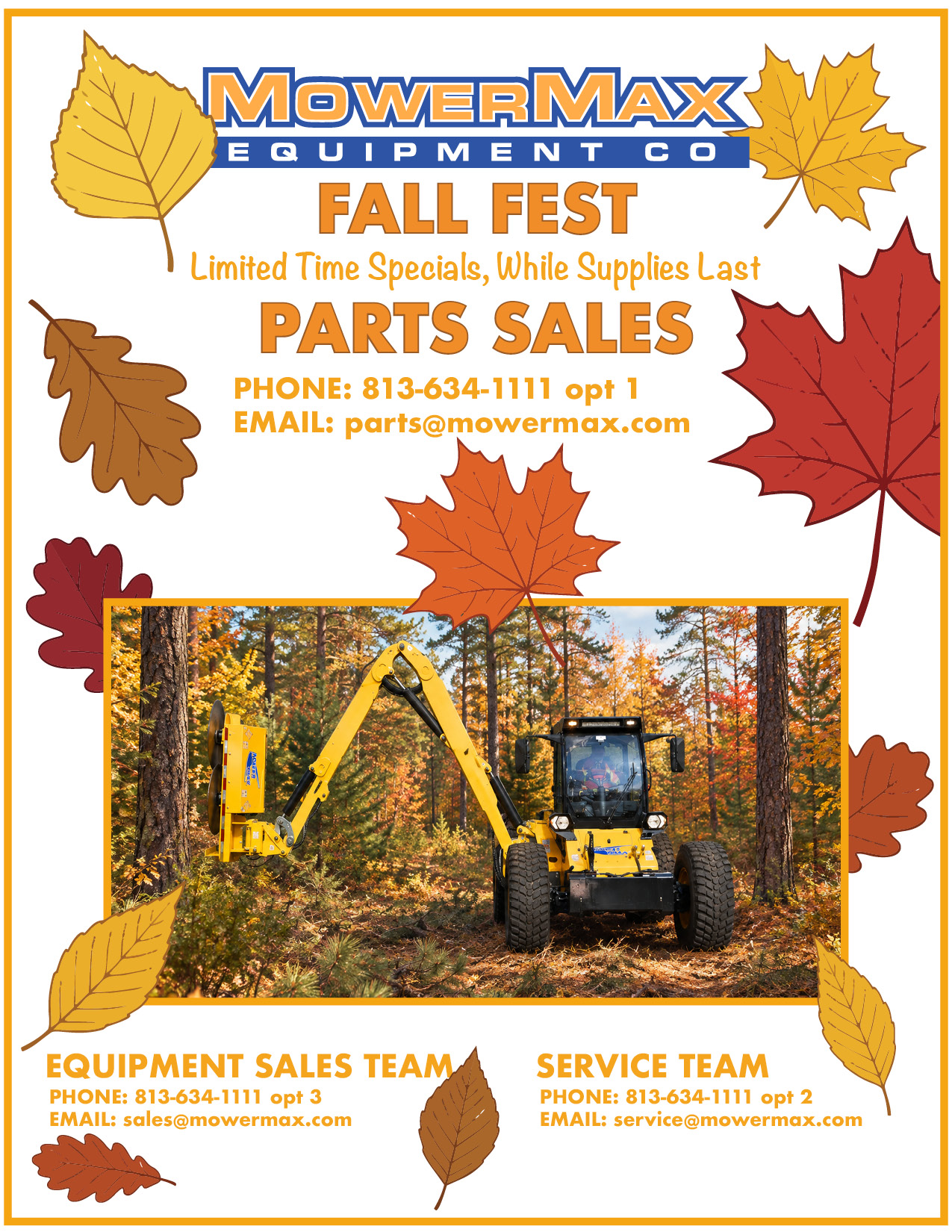 Marks Mowdown Fall 2026 flyer front
